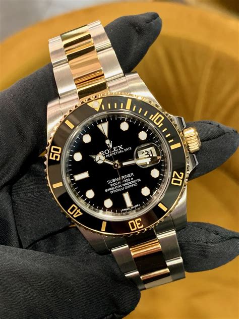 rolex submariner oystersteel and yellow gold|rolex submariner price increase chart.